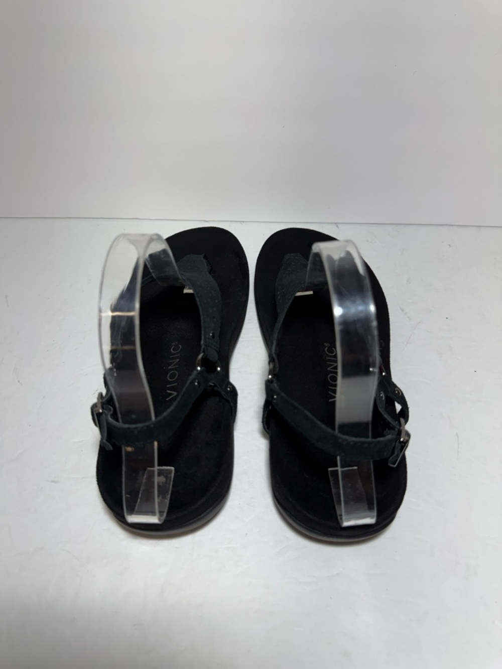 Vionic Kirra Sandals Black Perf Leather Comfort Casual Summer Beach Size 8.5 - Picture 4 of 9